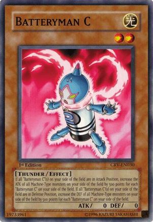 Batteryman C (CRV-EN030) - Cybernetic Revolution 1st Edition Cybernetic Revolution Yugioh Single  Squirtle Squad Card Shop.