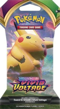 Vivid Voltage Sleeved Booster Pack SWSH04: Vivid Voltage Pokemon Sealed  Squirtle Squad Card Shop.