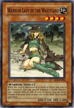 Warrior Lady of the Wasteland (SD5-EN002) - Structure Deck: Warrior's Triumph 1st Edition Structure Deck: Warrior's Triumph Yugioh Single  Squirtle Squad Card Shop.