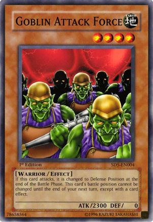 Goblin Attack Force (SD5-EN004) - Structure Deck: Warrior's Triumph 1st Edition Structure Deck: Warrior's Triumph Yugioh Single  Squirtle Squad Card Shop.