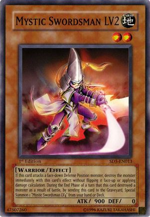 Mystic Swordsman LV2 (SD5-EN013) - Structure Deck: Warrior's Triumph 1st Edition Structure Deck: Warrior's Triumph Yugioh Single  Squirtle Squad Card Shop.