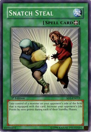Snatch Steal (SD5-EN019) - Structure Deck: Warrior's Triumph 1st Edition Structure Deck: Warrior's Triumph Yugioh Single  Squirtle Squad Card Shop.