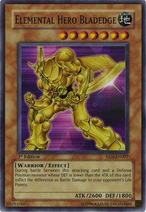 Elemental Hero Bladedge (EEN-EN007) - Elemental Energy 1st Edition Elemental Energy Yugioh Single  Squirtle Squad Card Shop.