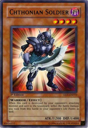 Chthonian Soldier (EEN-EN010) - Elemental Energy 1st Edition Elemental Energy Yugioh Single  Squirtle Squad Card Shop.