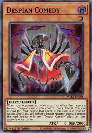 Despian Comedy (DAMA-EN004) - Dawn of Majesty 1st Edition Dawn of Majesty Yugioh Single  Squirtle Squad Card Shop.