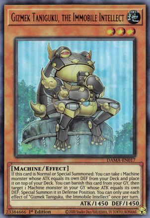 Gizmek Taniguku, the Immobile Intellect (DAMA-EN017) - Dawn of Majesty 1st Edition Dawn of Majesty Yugioh Single  Squirtle Squad Card Shop.