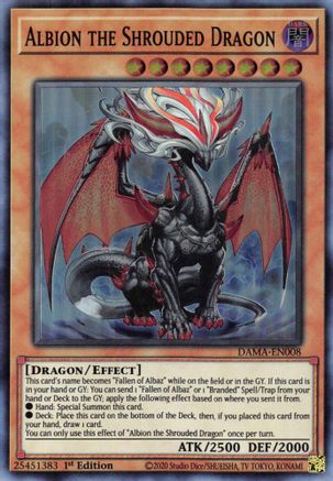 Albion the Shrouded Dragon (DAMA-EN008) - Dawn of Majesty 1st Edition Dawn of Majesty Yugioh Single  Squirtle Squad Card Shop.