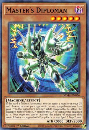Master's Diploman (DAMA-EN026) - Dawn of Majesty 1st Edition Dawn of Majesty Yugioh Single  Squirtle Squad Card Shop.