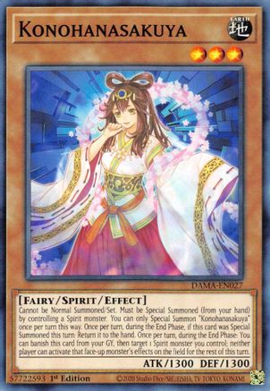 Konohanasakuya (DAMA-EN027) - Dawn of Majesty 1st Edition Dawn of Majesty Yugioh Single  Squirtle Squad Card Shop.
