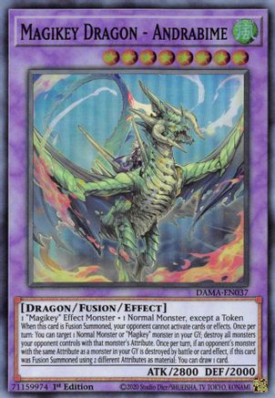 Magikey Dragon - Andrabime (DAMA-EN037) - Dawn of Majesty 1st Edition Dawn of Majesty Yugioh Single  Squirtle Squad Card Shop.