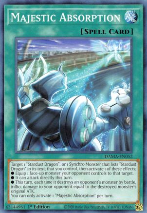 Majestic Absorption (DAMA-EN052) - Dawn of Majesty 1st Edition Dawn of Majesty Yugioh Single  Squirtle Squad Card Shop.
