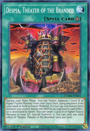 Despia, Theater of the Branded (DAMA-EN053) - Dawn of Majesty 1st Edition Dawn of Majesty Yugioh Single  Squirtle Squad Card Shop.