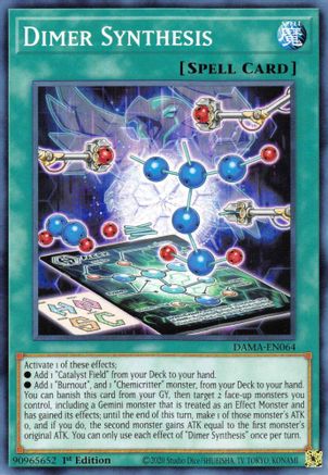 Dimer Synthesis (DAMA-EN064) - Dawn of Majesty 1st Edition Dawn of Majesty Yugioh Single  Squirtle Squad Card Shop.