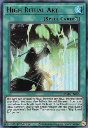High Ritual Art (DAMA-EN065) - Dawn of Majesty 1st Edition Dawn of Majesty Yugioh Single  Squirtle Squad Card Shop.
