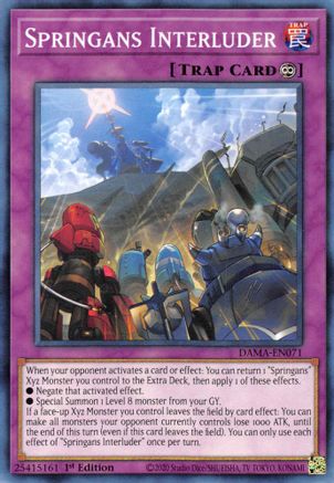 Springans Interluder (DAMA-EN071) - Dawn of Majesty 1st Edition Dawn of Majesty Yugioh Single  Squirtle Squad Card Shop.