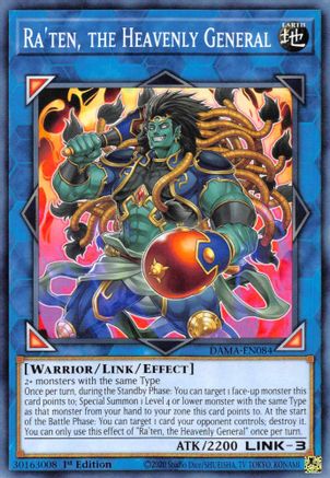Ra'ten, the Heavenly General (DAMA-EN084) - Dawn of Majesty 1st Edition Dawn of Majesty Yugioh Single  Squirtle Squad Card Shop.