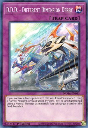 D.D.D. - Different Dimension Derby (DAMA-EN085) - Dawn of Majesty 1st Edition Dawn of Majesty Yugioh Single  Squirtle Squad Card Shop.
