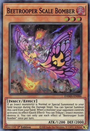 Beetrooper Scale Bomber (DAMA-EN086) - Dawn of Majesty 1st Edition Dawn of Majesty Yugioh Single  Squirtle Squad Card Shop.