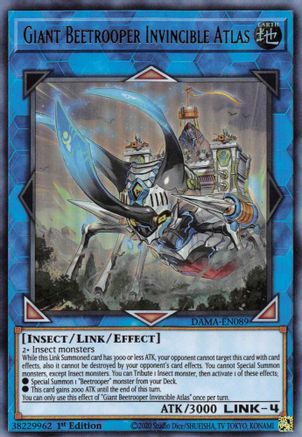 Giant Beetrooper Invincible Atlas (DAMA-EN089) - Dawn of Majesty 1st Edition Dawn of Majesty Yugioh Single  Squirtle Squad Card Shop.