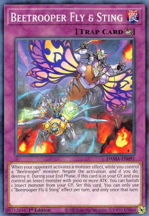 Beetrooper Fly & Sting (DAMA-EN091) - Dawn of Majesty 1st Edition Dawn of Majesty Yugioh Single  Squirtle Squad Card Shop.