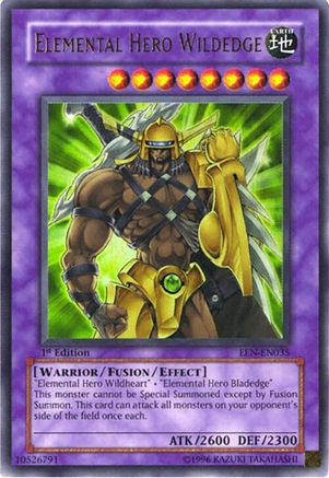 Elemental Hero Wildedge (EEN-EN035) - Elemental Energy 1st Edition Elemental Energy Yugioh Single  Squirtle Squad Card Shop.