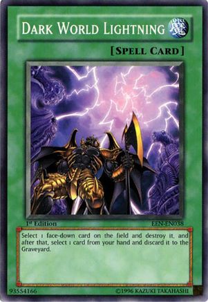 Dark World Lightning (EEN-EN038) - Elemental Energy Unlimited Elemental Energy Yugioh Single  Squirtle Squad Card Shop.