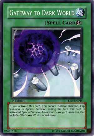 Gateway to Dark World (EEN-EN048) - Elemental Energy Unlimited Elemental Energy Yugioh Single  Squirtle Squad Card Shop.