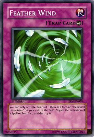 Feather Wind (EEN-EN058) - Elemental Energy 1st Edition Elemental Energy Yugioh Single  Squirtle Squad Card Shop.