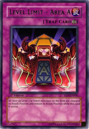 Level Limit - Area A (EEN-EN060) - Elemental Energy 1st Edition Elemental Energy Yugioh Single  Squirtle Squad Card Shop.