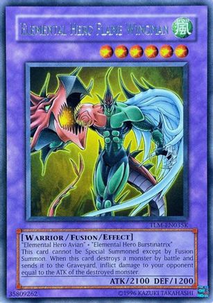 Elemental HERO Flame Wingman (TLM-EN035K) (TLM-EN035K) - Redemption Replacement Unlimited Redemption Replacement Yugioh Single  Squirtle Squad Card Shop.