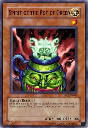 Spirit of the Pot of Greed (DR2-EN009) - Dark Revelation Volume 2 Unlimited Dark Revelation Volume 2 Yugioh Single  Squirtle Squad Card Shop.
