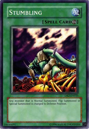 Stumbling (DR2-EN035) - Dark Revelation Volume 2 Unlimited Dark Revelation Volume 2 Yugioh Single  Squirtle Squad Card Shop.