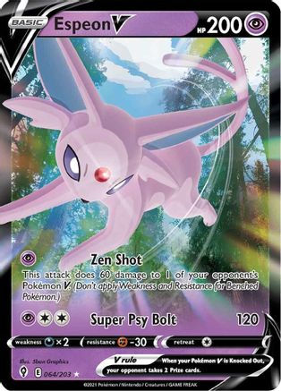 Espeon V 064 (H) - Evolving Skies - UR