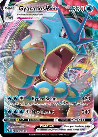 Gyarados VMAX 029  - Holofoil SWSH07 Evolving Skies - Ultra Rare SWSH07: Evolving Skies Pokemon Single  Squirtle Squad Card Shop.