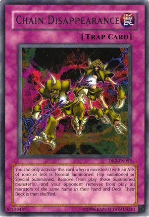 Chain Disappearance (DR2-EN052) - Dark Revelation Volume 2 Unlimited Dark Revelation Volume 2 Yugioh Single  Squirtle Squad Card Shop.
