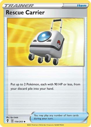 Rescue Carrier 154  SWSH07 Evolving Skies - Uncommon SWSH07: Evolving Skies Pokemon Single  Squirtle Squad Card Shop.