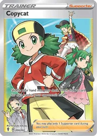 Copycat (Full Art) 200  - Holofoil SWSH07 Evolving Skies - Ultra Rare SWSH07: Evolving Skies Pokemon Single  Squirtle Squad Card Shop.