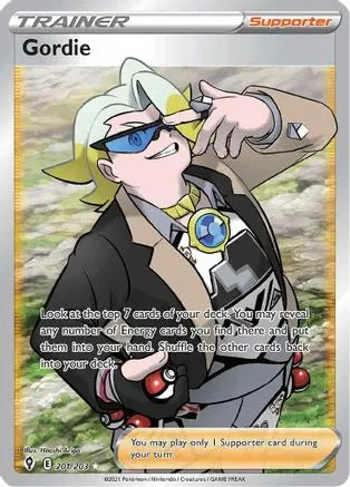 Gordie (Full Art) 201  - Holofoil SWSH07 Evolving Skies - Ultra Rare SWSH07: Evolving Skies Pokemon Single  Squirtle Squad Card Shop.