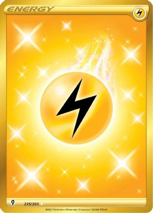Lightning Energy (Secret) 235  - Holofoil SWSH07 Evolving Skies - Secret Rare SWSH07: Evolving Skies Pokemon Single  Squirtle Squad Card Shop.