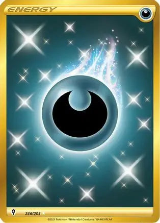 Darkness Energy (Secret) 236  - Holofoil SWSH07 Evolving Skies - Secret Rare SWSH07: Evolving Skies Pokemon Single  Squirtle Squad Card Shop.