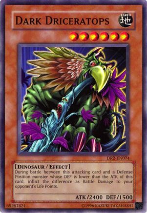 Dark Driceratops (DR2-EN074) - Dark Revelation Volume 2 Unlimited Dark Revelation Volume 2 Yugioh Single  Squirtle Squad Card Shop.