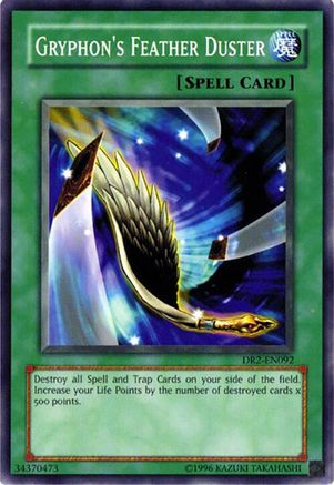 Gryphon's Feather Duster (DR2-EN092) - Dark Revelation Volume 2 Unlimited Dark Revelation Volume 2 Yugioh Single  Squirtle Squad Card Shop.