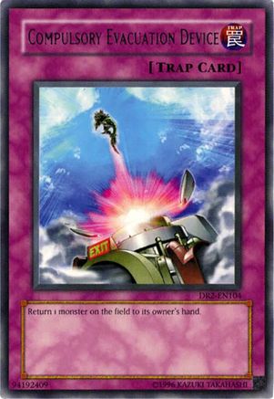 Compulsory Evacuation Device (DR2-EN104) - Dark Revelation Volume 2 Unlimited Dark Revelation Volume 2 Yugioh Single  Squirtle Squad Card Shop.