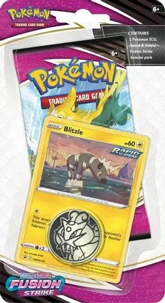 Fusion Strike Single Pack Blister [Blitzle] SWSH08: Fusion Strike Pokemon Sealed  Squirtle Squad Card Shop.