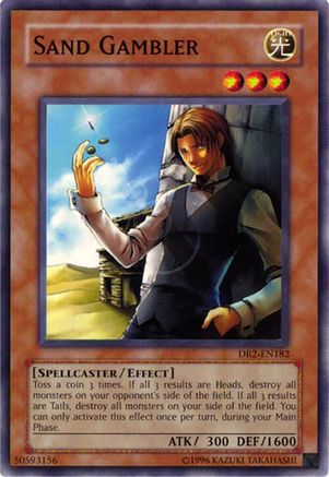 Sand Gambler (DR2-EN182) - Dark Revelation Volume 2 Unlimited Dark Revelation Volume 2 Yugioh Single  Squirtle Squad Card Shop.