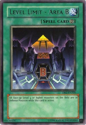 Level Limit - Area B (DR2-EN205) - Dark Revelation Volume 2 Unlimited Dark Revelation Volume 2 Yugioh Single  Squirtle Squad Card Shop.