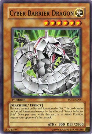 Cyber Barrier Dragon (SOI-EN006) - Shadow of Infinity 1st Edition Shadow of Infinity Yugioh Single  Squirtle Squad Card Shop.