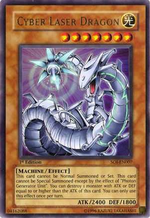 Cyber Laser Dragon (SOI-EN007) - Shadow of Infinity Unlimited Shadow of Infinity Yugioh Single  Squirtle Squad Card Shop.