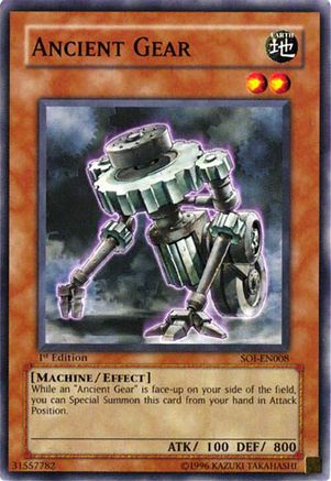 Ancient Gear (SOI-EN008) - Shadow of Infinity 1st Edition Shadow of Infinity Yugioh Single  Squirtle Squad Card Shop.