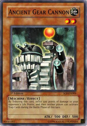Ancient Gear Cannon (SOI-EN009) - Shadow of Infinity 1st Edition Shadow of Infinity Yugioh Single  Squirtle Squad Card Shop.